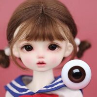 Bjd1 / 3,1 / 4,1 / 6 Búp Bê Kính Mắt Hạt Thủy Tinh Đen Hạt Mắt Màu Nâu Tất Cả Trận Đấu Mắt Người Thật Mắt Nhỏ Iris