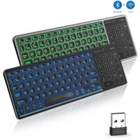 BK15 78 Keys Bluetooth Wireless Keyboard with Touchpad Ergonomic Keyboard For Android Windows Desktop Laptop PC TV Box