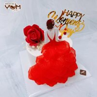 BK2202-12cm - Bánh kem hoa hồng