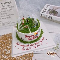 BK2297-20cm-Bánh Kem Bóng Đá