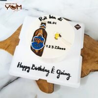 BK2402-16cm-Vẽ hình chai bia Tiger