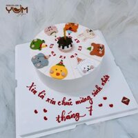 BK2586-20cm - Bánh kem hình thú