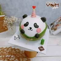 BK3283-12cm-Bánh kem gấu panda