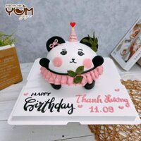 BK3284-14cm-Bánh kem gấu panda