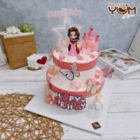 BK3299-12cm&20cm -Bánh kem công chúa