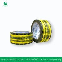 BK3B - COMBO 6 Cuộn băng keo HÀNG DỄ VỠ 4.7cm x 6 cuộn1.2kg - Băng dính niêm phong đóng hàng