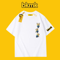 Bkmk Dạo Phố Hoạt Hình Minions Áo Thun Nam Phong Cách Mới Cotton Nguyên Chất Thường Ngày Rời Tay Ngắn Hợp Thời Trang ins