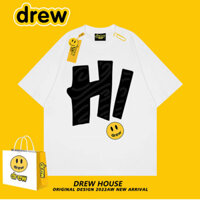 Bkmk Mặt Cười Chữ Hi Nam Nữ Tay Ngắn Rời Áo Thun Quá Khổ Cao Cấp Chất Lượng Áo Sơ Mi