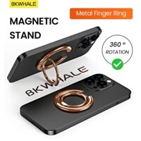 Bkwhale Vòng từ tính Grip Chân đế có thể gập lại 360 ° Giá đỡ xoay hợp kim mạ điện Giá đỡ nhẫn đeo tay