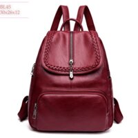 BL45- Balo Nữ Da Mềm Trang Trí Sợi Tết Hàng Quảng Châu Cao Cấp