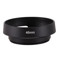 Black 46mm Metal Lens Hood for 25mm F1.4 35mm F1.6 50mm F1.8 mirrorless