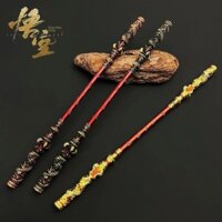 Black Myth Golden Hoop Stick Black Goku Ngoại Vi Vũ Khí Mô Hình Hợp Kim Vũ Khí Trang Trí Đồ Chơi