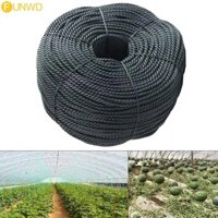 Black Poly Rope Moisture Resistant UV Resistant Versatile Use Abrasion Resistant