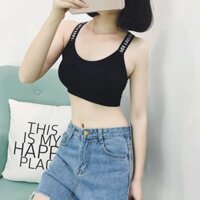 black sport bra