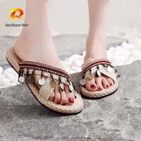 Blackbear LIMIT Vải Lanh Đi Biển Dép TPR Giày Phụ Kiện Bể Bơi