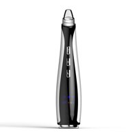 Blackhead Remover Pore Vacuum, with Colored Light Hot cold compress massage Cleaner Suction Tool, 3 Adjustable Suction Power and 5 Replacement Probes