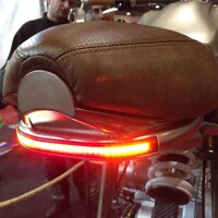 Blackhorse Mới 1 cái Xe Máy LED Scrambler Phanh Đuôi Nhan Cho Bobber Cafe Racer