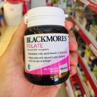 Blackmores Folate 500mcg 90 Tablets - Bổ sung Acid Folic cho bà mẹ chuẩn bị mang thai