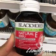 Blackmores heart health natural e 1000iu 30 viên của Úc