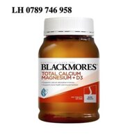 Blackmores Total Calcium & Magnesium + D3 200 Tablets - Viên uống tổng hợp bổ sung Canxi, Magie và D3