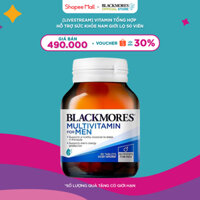 [BLACKMORES] Vitamin Tổng Hợp Hỗ Trợ Sức Khỏe Nam Giới BLACKMORES Multivitamin For Men Lọ 50 Viên