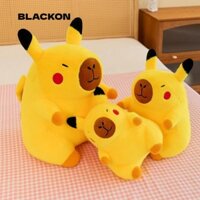 Blackon Capybara Đồ Chơi Sang Trọng, Pikachu Shape 30 / 38cm Ôm Thân Gối, Khổng Lồ Mềm Sáng Tạo Thú Nhồi Bông Gối Trang Trí Nhà