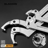 BLACKON Cờ lê có thể điều chỉnh Loại bỏ vỏ 32mm ~ 75mm Cờ lê ống Đai ốc Chìa khóa mở lớn Dụng cụ cầm tay Móc cờ lê