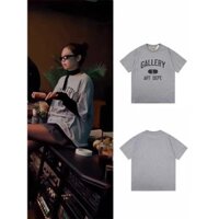 Blackpink Jennie Thời Trang GALLERY DEPT Retro Chữ In logo Nam Nữ Rời Tay Ngắn Áo Thun Top