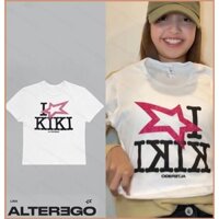 Blackpink Pn2 KPOP BLACK PINK LISA ALTER EGO KIKI Merch Áo thun thời trang dáng rộng in tay ngắn
