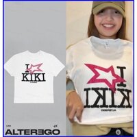 Blackpink Yu3 KPOP BLACK PINK LISA ALTER EGO KIKI Merch Áo thun thời trang dáng rộng in tay ngắn