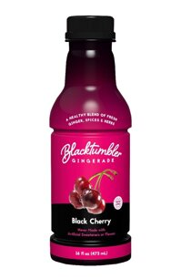 Blacktumbler Gingerade - Non Carbonated Ginger Ale Drink 6 Pack Made with Pure Ginger Juice Real Herbs & Spices, Also Used as a Mixer (Black Cherry)