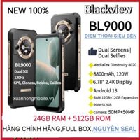 Blackview BL9000(ram24GB( 12 + 12GB) ,Rom 512GB,chống nước,chống sốc IP68/IP69K/MIL-STD-810H,màn hình 6,78 inch,Android 13, MediaTek Dimensity 8020 Octa Core, Mạng: 5G, NFC, OTG)