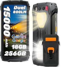 Blackview BV7300 Điện Thoại Bền Bỉ 2025 (Đèn Cắm Trại 800lm), 18GB+256GB/Hỗ Trợ Thẻ Nhớ 2TB, Điện Thoại Chơi Game Android 14, Smartphone Gồ Ghề Pin 15000mAh