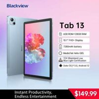 Blackview Tab 13: Tablet 4G Call 10.1 inch, RAM 6GB + ROM 128GB, Android 12, Hỗ trợ SIM kép – Mua ngay tại Global Resources