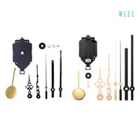 Blala DIY Đồng hồ treo tường Cơ chế chuyển động con lắc có tay Thạch anh sửa chữa một phần cho đồng hồ thủ công Đồng hồ hình ảnh không khung P