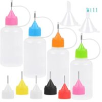 Blala Hữu Ích 30ml Độ Chính Xác Đầu Keo Chai Nhà Thiết Kế Đầu Kim Tinh Chai Nhựa Có Phễu Mini Cho Accurac