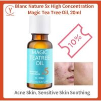 Blancnature 5x High Concentration Magic Tea Tree Oil, 20ml,, Mối quan tâm về da Hỗ trợ giảm mụn Hàn Quốc, Mụn Hàn Quốc, S977