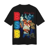 BLANK | Áo Thun BACKSTREET BOYS Tay Lỡ Unisex - Đen/Trắng Cổ Tròn