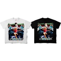 BLANKS | Áo thun SANTA MESSAGES - OVERSIZE tay lỡ ĐEN/TRẮNG