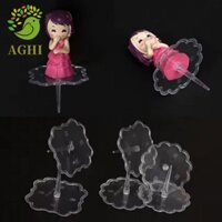 Blazelink 100 Đế Làm Bánh, Đế Trang Trí Bánh Không Chạm Bằng Nhựa, Bền Thực Tế Trong Suốt Đế Búp Bê Cố Định Phụ Kiện Nhà Bếp