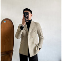 Blazer, Áo Vest Nam LyVy Shop Vest Nam, Blazer Nam 6 Nút Thiết Kế Đơn Giản Năng Động Dễ Phối V21