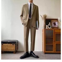 Blazer, Bộ Vest Nam LyVy Shop Vest Nam, Blazer Nam Phong Cách Hàn Quốc Đơn Giản Trẻ Trung V15