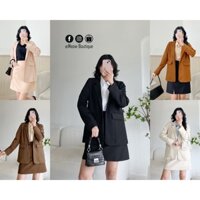 Blazer cổ danton, vest Meow Boutique