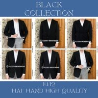 Blazer/áo khoác nam màu đen trơn đứng form chuẩn âu phục (hàng secondhand) - (lựa mẫu qua IG: flexky.menswear)