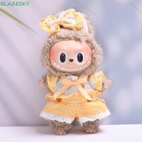 Blazesky 17cm Váy búp bê Labubububu, Đầm nơ dự tiệc ngồi Bộ đồ ăn Labubububububu, Bộ đồ thay thế Bộ sưu tập hoa Labubupu Quần áo thời gian Đồ chơi trẻ em bé gái