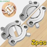 Blazesky 2 chiếc Khóa bàn gấp, Bản lề gấp Bàn hỗ trợ đầu nối để bàn, Vòng bi Máy tính để bàn Kết hợp dây buộc hợp kim kẽm bạc Lắp ráp phần cứng