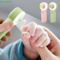 Blazesky Tông đơ cắt móng tay điện sơ sinh, Đèn mềm có độ ồn thấp Bộ máy mài phát sáng cho trẻ mới biết đi, Hiệu quả di động chống kẹp 6 đầu mài Dụng cụ làm móng cho trẻ sơ sinh
