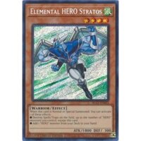 BLC1-EN003 Elemental HERO Stratos – Secret Rare (Sealed)