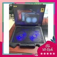 [Blcomputer] Đế Tản Nhiệt Quạt tản nhiệt Laptop Cooler S200 Pad 2 Quạt lớn, Đèn Led