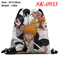 Bleach Phim Hoạt Hình Ba Lô Học Sinh Trẻ Em Màu Vải Dây Rút Túi Mua Sắm Quà Tặng